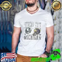 Michigan State Spartans vs. Michigan Wolverines Helmet October 26 2024 Statement Rivalry Matchup Shirts