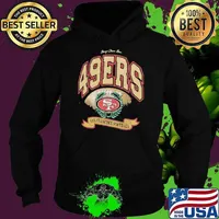San Francisco 49ers Stoney Clover Lane x ’47 Black Glitter Rocker Retro Tubular Hoodie