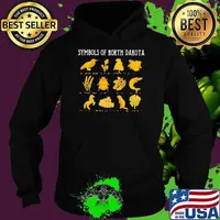 Symbols Of North Dakota Hoodie