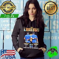 The Legends rafael Nadal 22 Grand Slam Roger Federer 20 Grand Slam Thank You For The Memories Signatures Hoodie