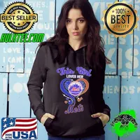 This Girl Loves Her New York Mets Baseball Diamond Heart 2024 Hoodie