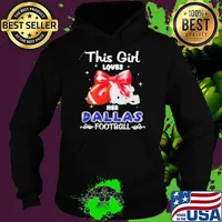 This girl loves her Dallas Cowboys Football faux glitter Hoodie