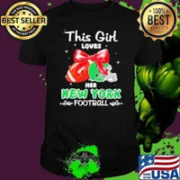 This girl loves her New York Jets Football faux glitter shirt