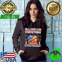 Top All I Want This Christmas Is Kamala Harris As President Madam President Kamala 2024 Hoodie