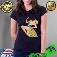Vintage Peacock Pin Up Girls Classic Sexy Retro Pinup Girl Ladies Tee