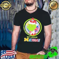 Christmas Grinch X Michigan Sports Teams I Hate People But I Love My Michigan Guys V Neck