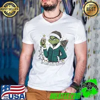 Coastal Carolina Chanticleers x Santa Grinch Is This Jolly Enough Merry Christmas Guys V Neck