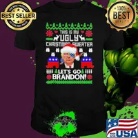 Conservative Santa Trump This Is My Ugly Christmas 2024 Shirt Let’s Go Brandon Ugly Christmas 2024 Shirt