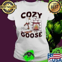 Cozy Goose Christmas Ladies tee