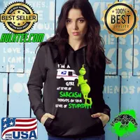 Grinch I’m A USPS Girl My Level Of Sarcasm Depends On Your Level Of Stupidity shirt