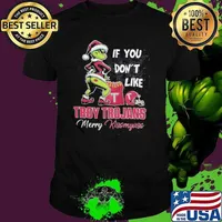 Grinch Santa If You Don’T Like Troy Trojans Merry Kissmyass 2024 Unisex