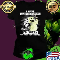 Jack Skellington And Oogie Boogie I Have Selective Hearing I'm Sorry You Were Not Selected Ladies tee