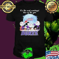 James Madison Dukes It The Most Wonderful Time Of The Year Peanut Characters Christmas Unisex