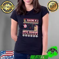 Kirby Ugly Christmas Sweater, Pink Kirby Christmas Ladies Tee