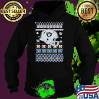 Las Vegas Raiders Christmas NFL football Christmas helmet Hoodie
