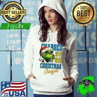 Los Angeles Chargers Charged Up For Christmas Chargers Grinch Christmas 2024 Shirt