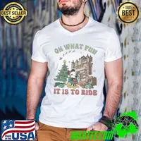 Mickey Christmas Hollywood Tower Oh What Fun It Is To Ride Shirt