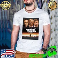 No Contry For Woke Men A Doge Brothers Film Elon Musk, Donald Trump, JD Vance Poster Guys V Neck