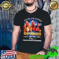 Paul Di'Anno 66 Years 1958 2024 signature thank you for the memories Shirt