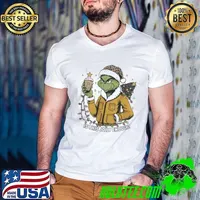 Pittsburgh Pirates x Santa Grinch Is This Jolly Enough Merry Christmas Guys V Neck