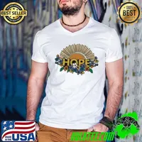 Premium Official Hope Sun And Flowers Guys V Neck