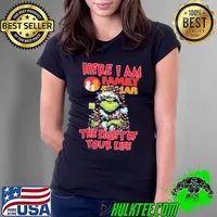 Santa Grinch Here I Am Family Dollar The Light Of Your Life Christmas Light Shirt Ladies Tee