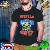 Santa Grinch Here I Am Lowe’s The Light Of Your Life Christmas Light Shirt