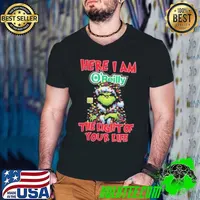 Santa Grinch Here I Am O’Reilly Auto Parts The Light Of Your Life Christmas Light Shirt