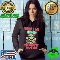 Santa Grinch Here I Am O’Reilly Auto Parts The Light Of Your Life Christmas Light Hoodie