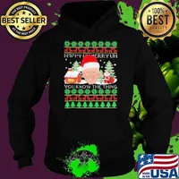 Santa Joe Biden Happy uh Merry uh you know the thing Ugly Christmas 2024 Hoodie