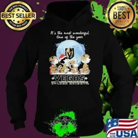 Vegas Golden Knights It The Most Wonderful Time Of The Year Peanut Characters Christmas Hoodie