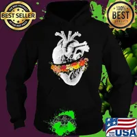 Vintage Heart Flower Collage by Tobe Fonseca Hoodie