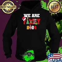 We Are Family Christmas 2024 Merry Xmas Ball Light Garden Santa Claus Hoodie