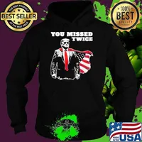 You Missed Twice Trump Funny Political 2024 Election Hoodie
