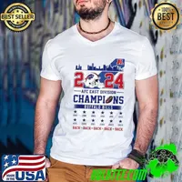 2024 AFC East Division Champions Buffalo Bills Back To Back To Back Guys V Neck