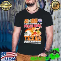 2025 Peach Bowl Texas Longhorns Chick fil a mascot Guys V Neck