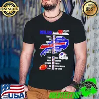 Buffalo Bills Bernard Ul Douglas Fler Jefferson Allen Shakir Cook Bass Cooper Coleman 2024 Shirt