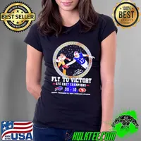 Buffalo Bills Fly To Victory 2024 AFC East Champions Bills 35 10 49ers Ladies Tee