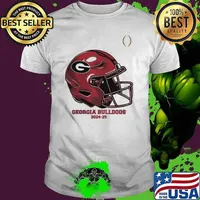 College Football Playoff 2025 Georgia Bulldogs Helmet NCAA Division Unisex