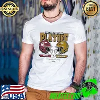 College Football Playoff 2025 Indiana & Notre Dame First Round Head To Head Guys V Neck
