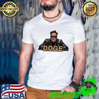 Elon Musk Doge Department Of Government Efficiency Guys V Neck