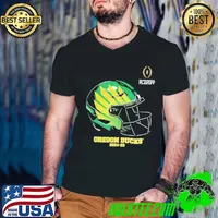 Football Playoff 2024 2025 Oregon Ducks Helmet Guys V Neck