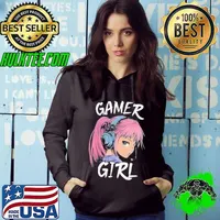 Gamer Girl For Girls Teens Women Video Gaming Graphic Hoodie