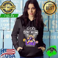 God first family second then LSU football mascot Hoodie