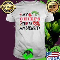 Grinch my Kansas City Chiefs stole my heart Christmas Unisex