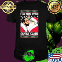 I Saw Diddy Kissing Santa Claus Funny Viral Music Meme Ugly Christmas Unisex