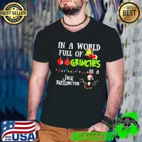 In A World Full Of Grinches Be A Jack Skellington Grinch Christmas shirt
