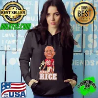 Jerry Rice American former professional football wide receiver San Francisco Big Head Tribute Hoodie