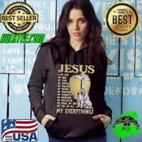 Jesus Is My God My King My Lord Religeous Faith In Christ Christian Hoodie