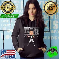 Jordan Travis American professional football quarterback New York J Cartoon Hoodie